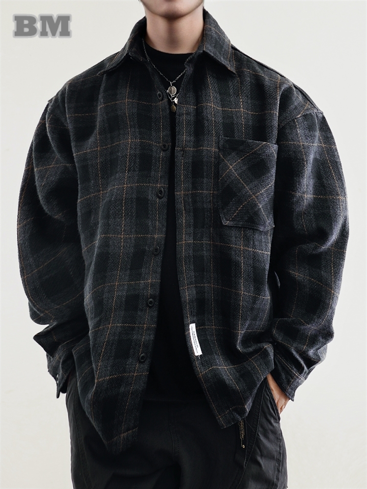 Flannel Shirt Lined - Chemises en flanelle pour hommes, Streetwear