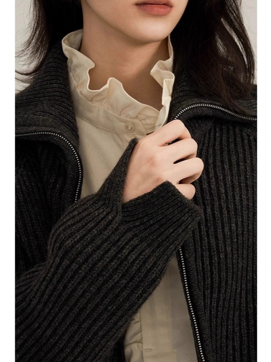 Cardigan en cachemire à double - Wool Coat Peacoat avis et prix