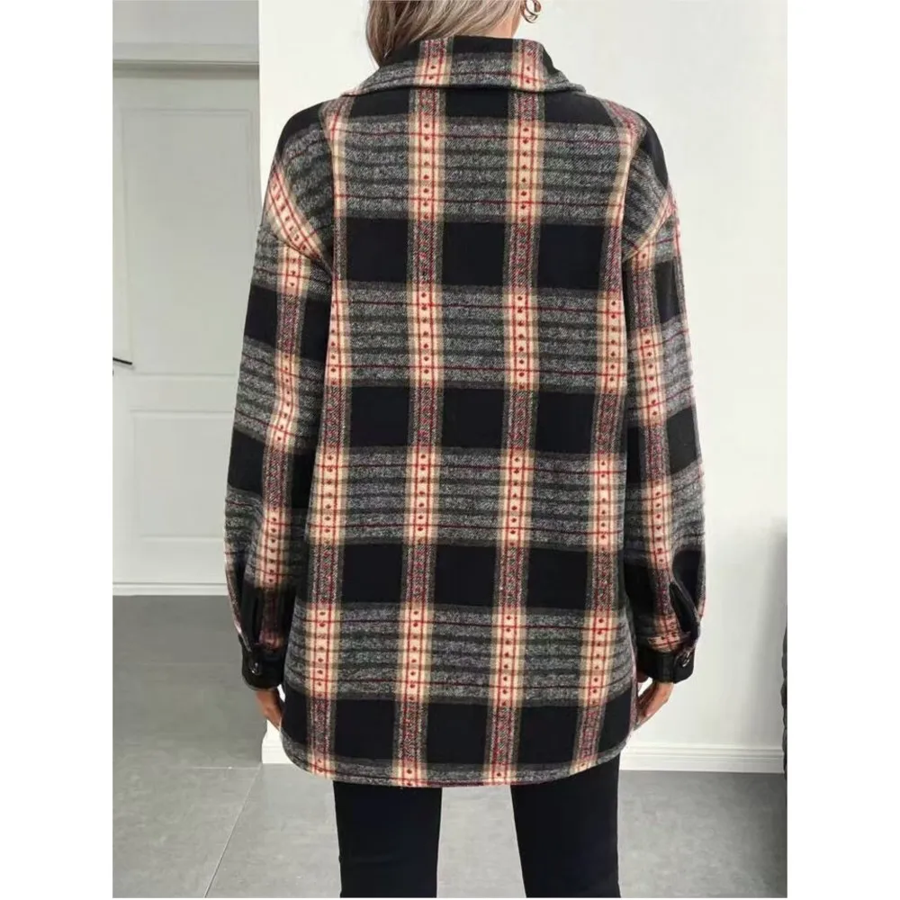 Manteau à manches longues en f - Flannel Shirt Lined avis et prix
